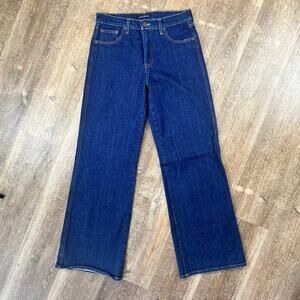 Lucky Brand mid rise authentic wide leg jean dark wash